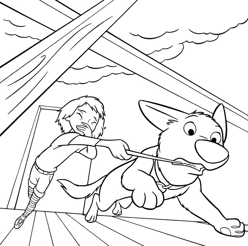 Coloring page: Bolt (Animation Movies) #131792 - Free Printable Coloring Pages