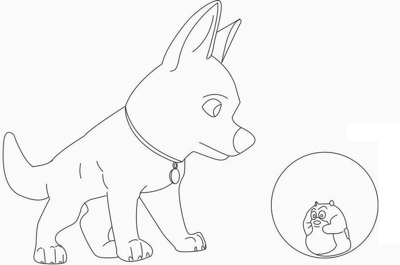 Coloring page: Bolt (Animation Movies) #131803 - Free Printable Coloring Pages