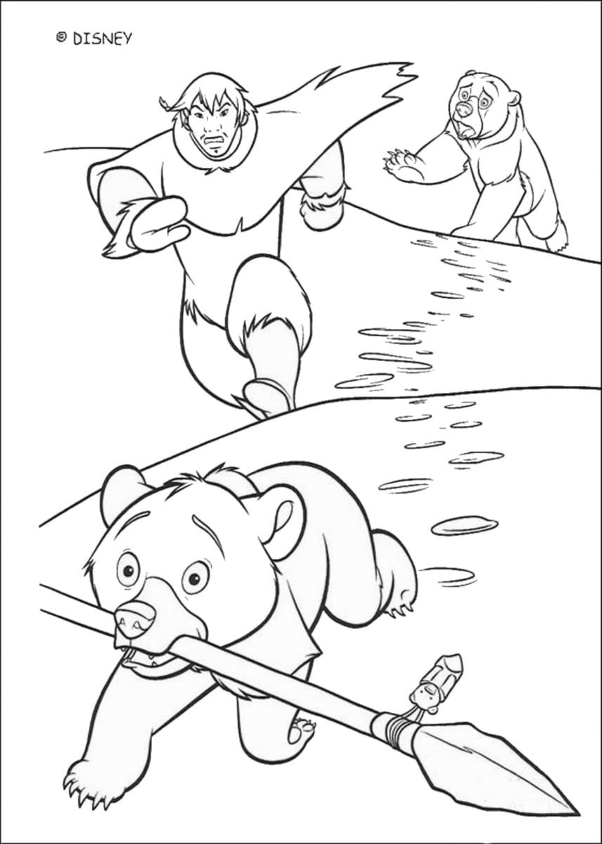 Coloring page: Brother Bear (Animation Movies) #210076 - Free Printable Coloring Pages