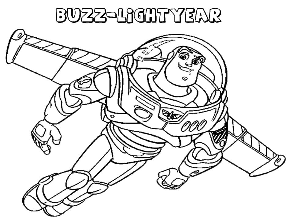 Free printable Buzz Lightyear coloring page #185077 from Animation Movies collection