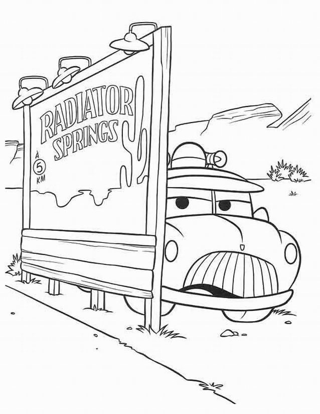 Coloring page: Cars (Animation Movies) #132522 - Free Printable Coloring Pages