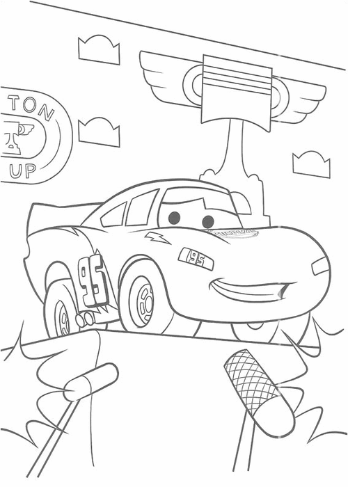 Coloring page: Cars (Animation Movies) #132534 - Free Printable Coloring Pages