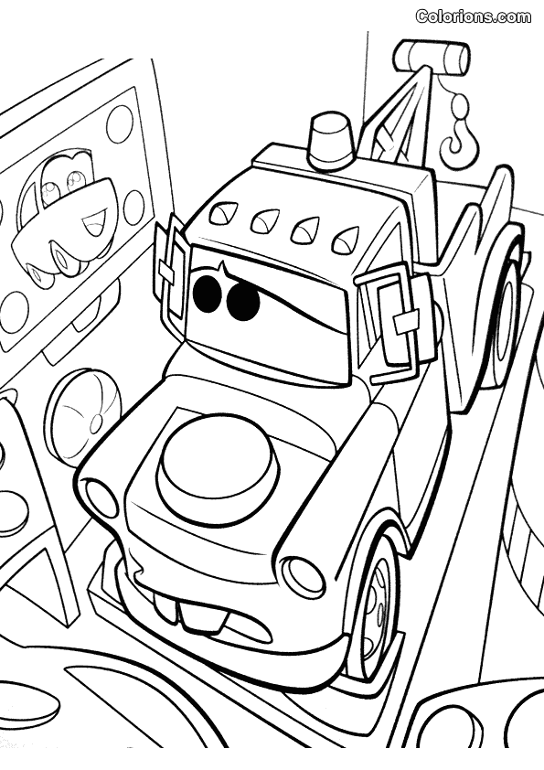 Coloring page: Cars (Animation Movies) #132544 - Free Printable Coloring Pages
