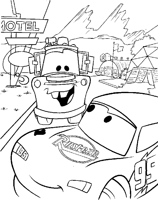 Coloring page: Cars (Animation Movies) #132552 - Free Printable Coloring Pages