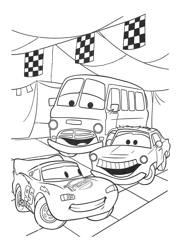 Coloring page: Cars (Animation Movies) #132563 - Free Printable Coloring Pages