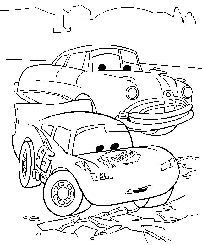 Coloring page: Cars (Animation Movies) #132574 - Free Printable Coloring Pages