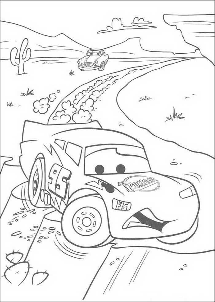 Coloring page: Cars (Animation Movies) #132595 - Free Printable Coloring Pages