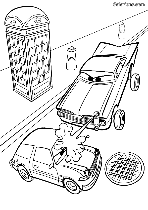 Coloring page: Cars (Animation Movies) #132601 - Free Printable Coloring Pages
