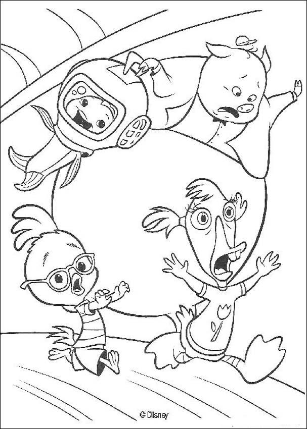 Coloring page: Chicken Little (Animation Movies) #72656 - Free Printable Coloring Pages