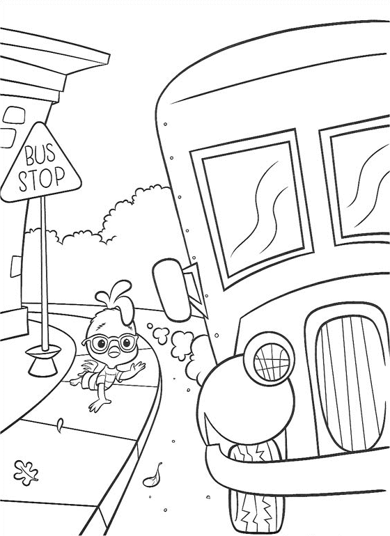 Coloring page: Chicken Little (Animation Movies) #72716 - Free Printable Coloring Pages
