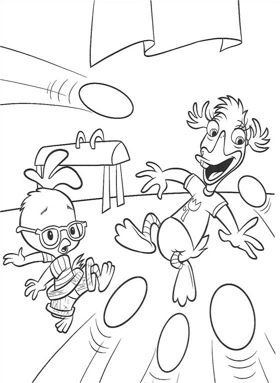 Coloring page: Chicken Little (Animation Movies) #72722 - Free Printable Coloring Pages