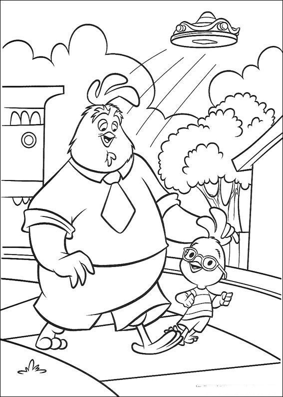 Coloring page: Chicken Little (Animation Movies) #72723 - Free Printable Coloring Pages