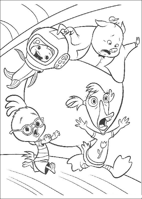 Coloring page: Chicken Little (Animation Movies) #72914 - Free Printable Coloring Pages