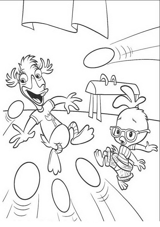 Coloring page: Chicken Little (Animation Movies) #72957 - Free Printable Coloring Pages