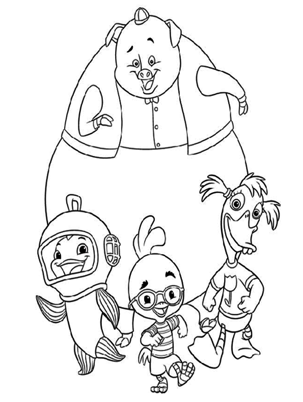 Coloring page: Chicken Little (Animation Movies) #72958 - Free Printable Coloring Pages