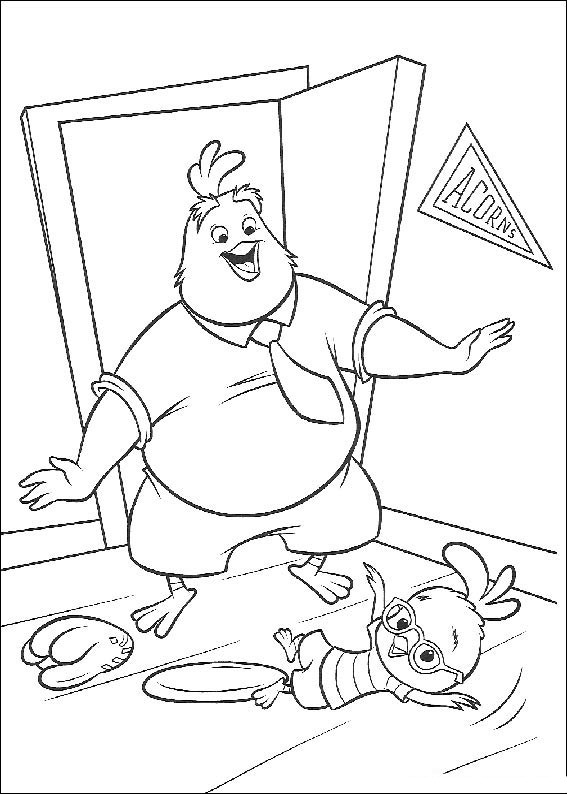 Coloring page: Chicken Little (Animation Movies) #72968 - Free Printable Coloring Pages