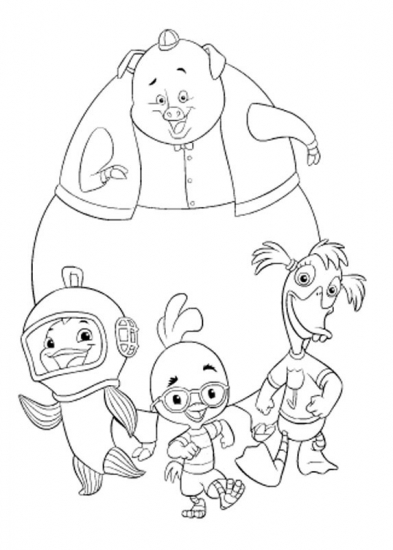 Coloring page: Chicken Little (Animation Movies) #72995 - Free Printable Coloring Pages