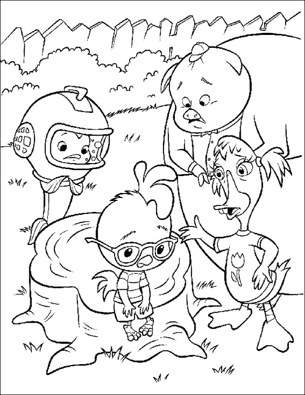 Coloring page: Chicken Little (Animation Movies) #73044 - Free Printable Coloring Pages