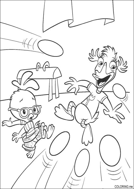 Coloring page: Chicken Little (Animation Movies) #73061 - Free Printable Coloring Pages