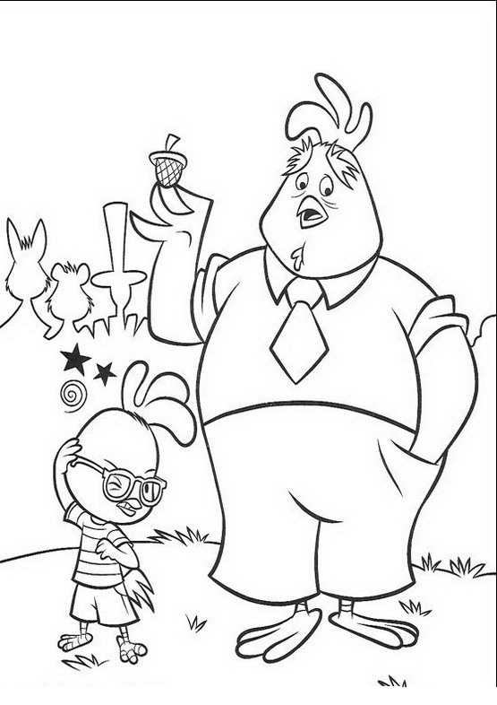 Coloring page: Chicken Little (Animation Movies) #73073 - Free Printable Coloring Pages