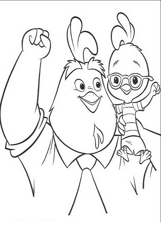 Coloring page: Chicken Little (Animation Movies) #73095 - Free Printable Coloring Pages