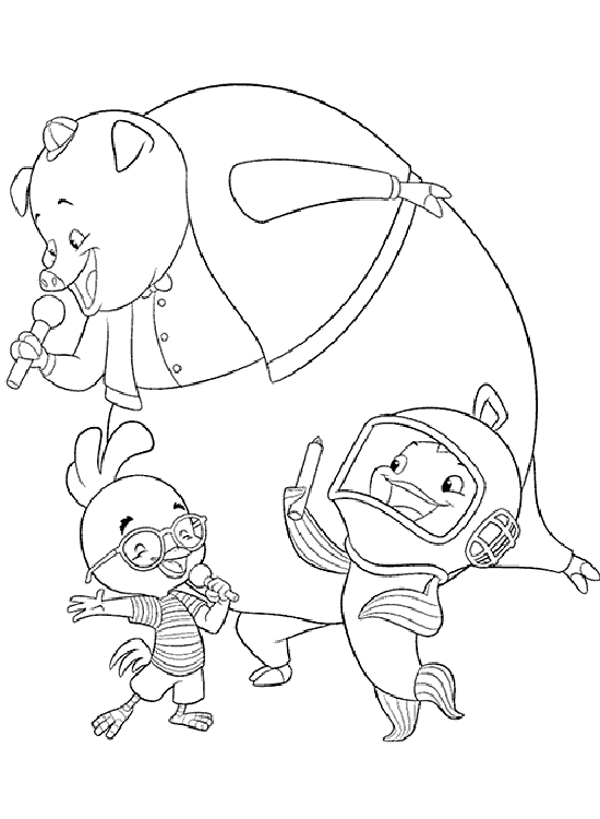 Coloring page: Chicken Little (Animation Movies) #73117 - Free Printable Coloring Pages