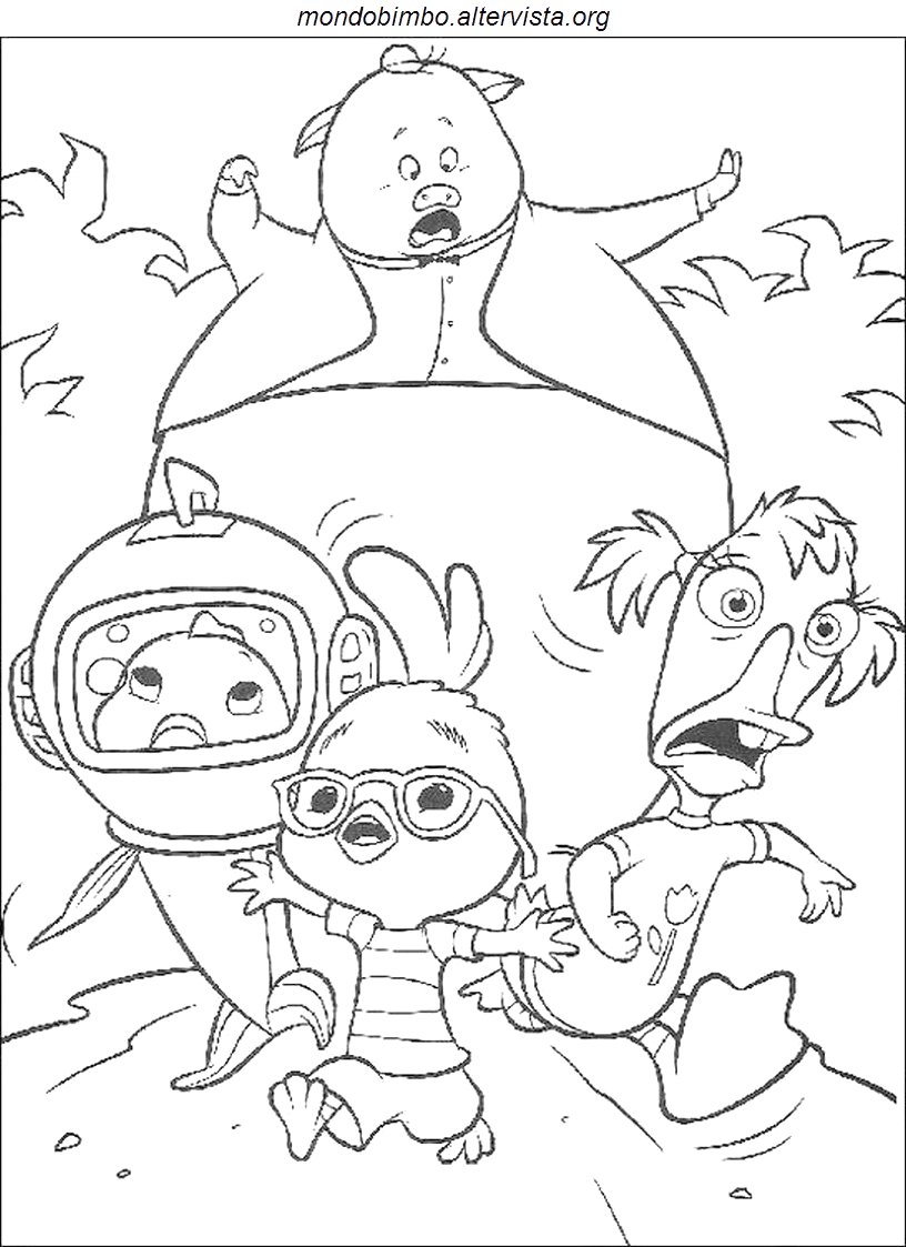 Coloring page: Chicken Little (Animation Movies) #73122 - Free Printable Coloring Pages