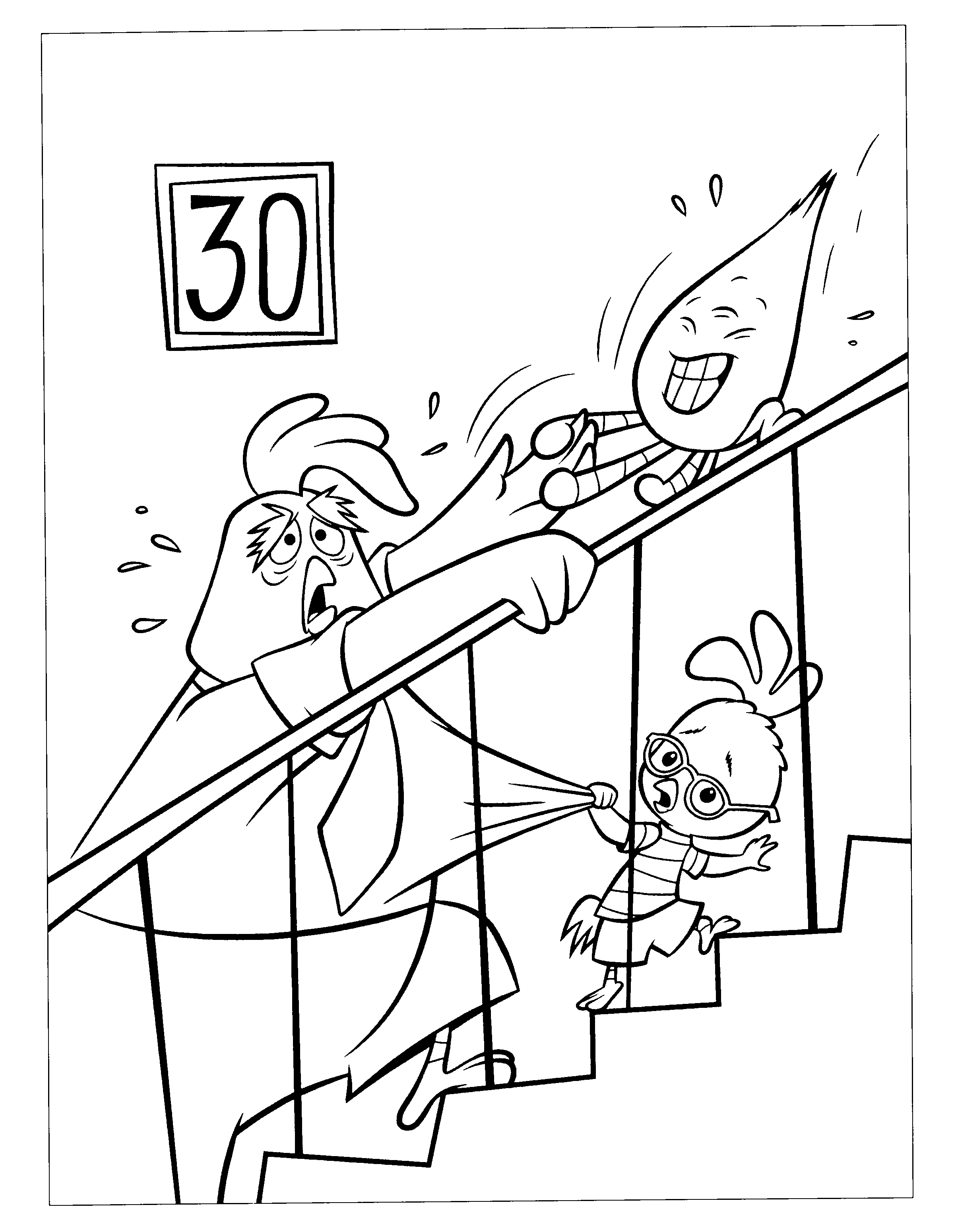 Coloring page: Chicken Little (Animation Movies) #73138 - Free Printable Coloring Pages