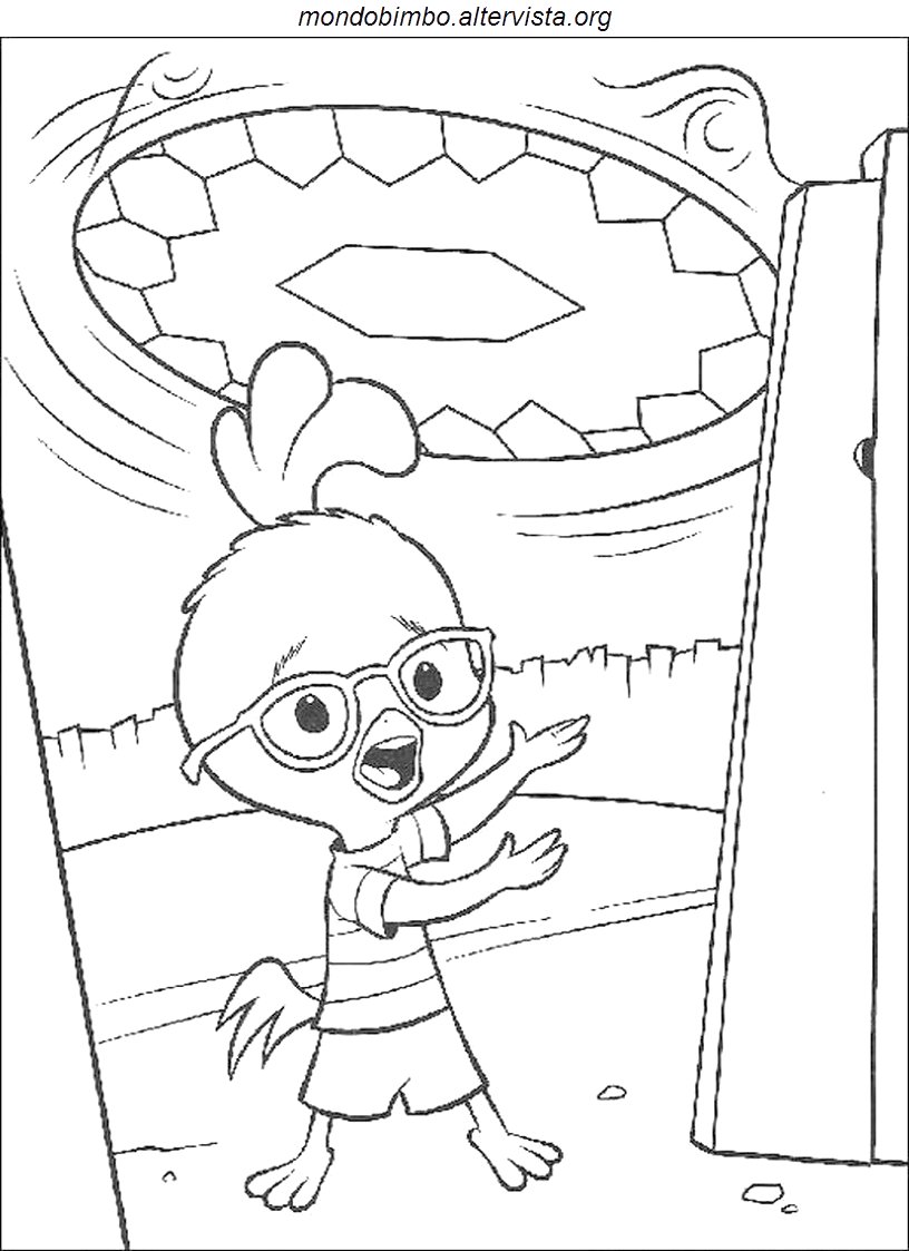 Coloring page: Chicken Little (Animation Movies) #73161 - Free Printable Coloring Pages