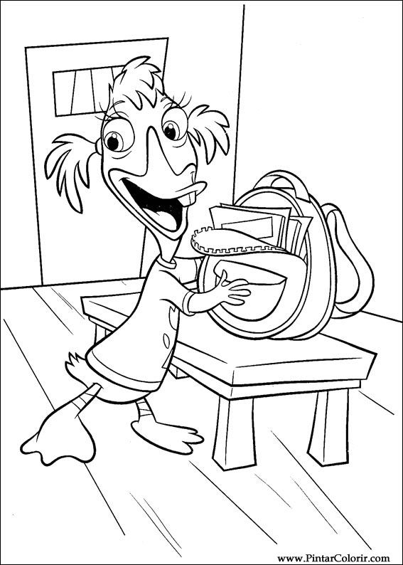 Coloring page: Chicken Little (Animation Movies) #73192 - Free Printable Coloring Pages