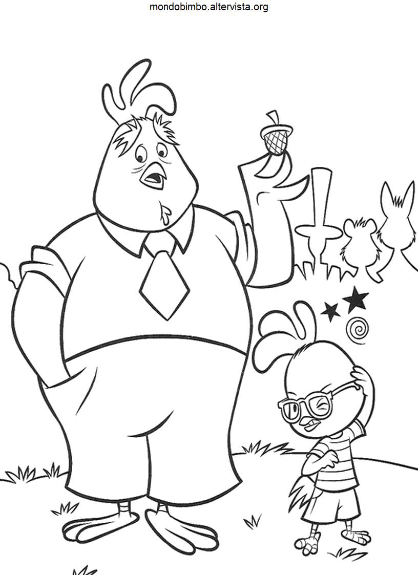 Coloring page: Chicken Little (Animation Movies) #73199 - Free Printable Coloring Pages