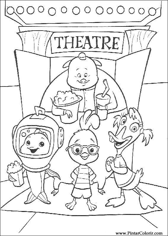 Coloring page: Chicken Little (Animation Movies) #73268 - Free Printable Coloring Pages