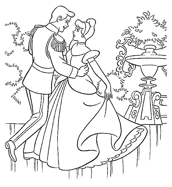 Coloring page: Cinderella (Animation Movies) #129487 - Free Printable Coloring Pages