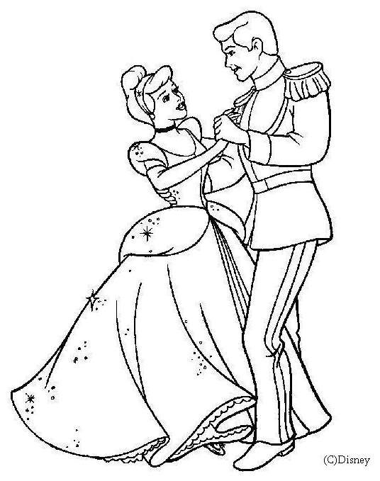 Coloring page: Cinderella (Animation Movies) #129494 - Free Printable Coloring Pages