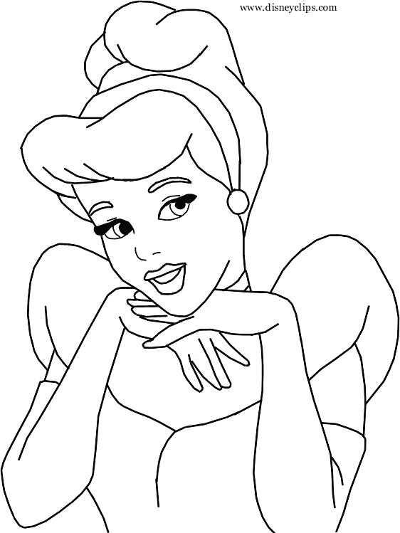 Coloring page: Cinderella (Animation Movies) #129495 - Free Printable Coloring Pages