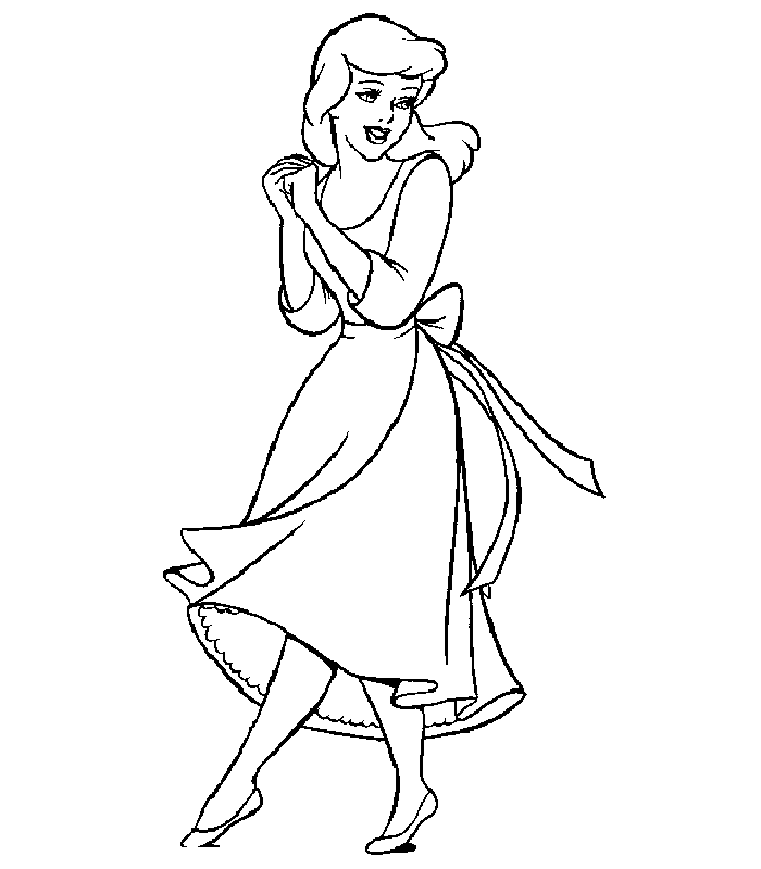 Coloring page: Cinderella (Animation Movies) #129499 - Free Printable Coloring Pages