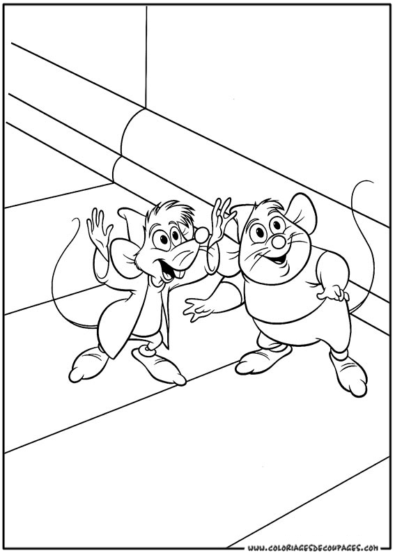 Coloring page: Cinderella (Animation Movies) #129533 - Free Printable Coloring Pages