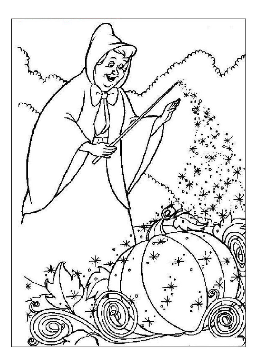 Coloring page: Cinderella (Animation Movies) #129535 - Free Printable Coloring Pages