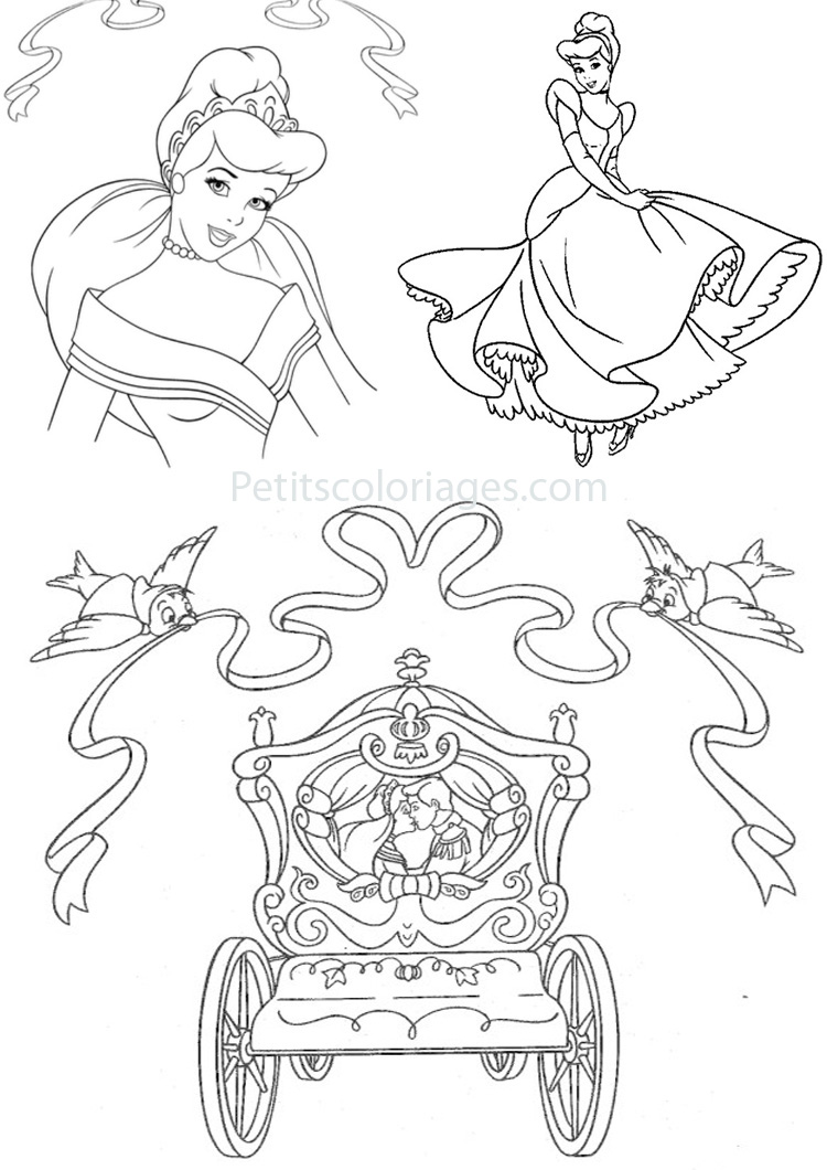 Coloring page: Cinderella (Animation Movies) #129538 - Free Printable Coloring Pages