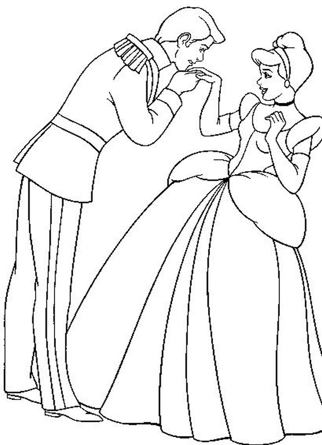 Coloring page: Cinderella (Animation Movies) #129539 - Free Printable Coloring Pages