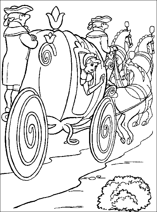 Coloring page: Cinderella (Animation Movies) #129542 - Free Printable Coloring Pages