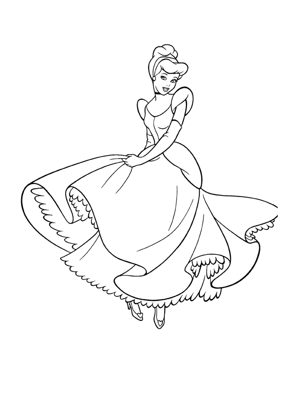 Coloring page: Cinderella (Animation Movies) #129544 - Free Printable Coloring Pages