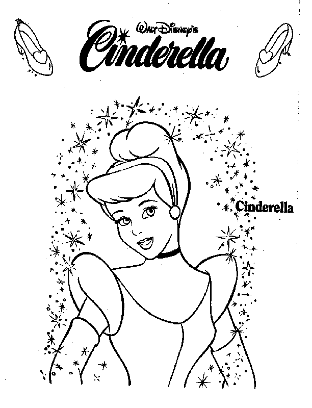 Coloring page: Cinderella (Animation Movies) #129555 - Free Printable Coloring Pages