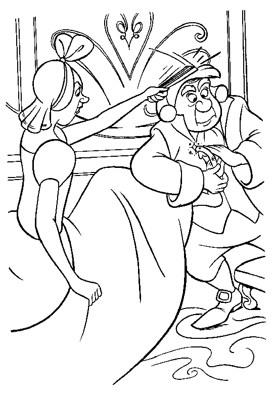 Coloring page: Cinderella (Animation Movies) #129570 - Free Printable Coloring Pages