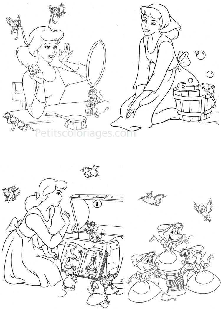 Coloring page: Cinderella (Animation Movies) #129579 - Free Printable Coloring Pages