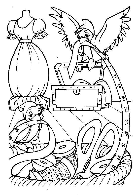 Coloring page: Cinderella (Animation Movies) #129595 - Free Printable Coloring Pages