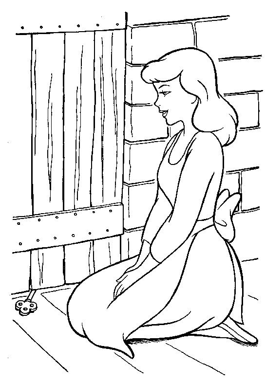 Coloring page: Cinderella (Animation Movies) #129603 - Free Printable Coloring Pages