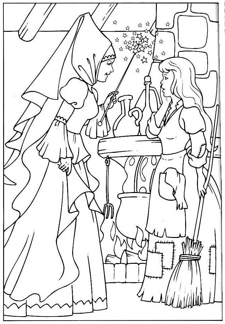 Coloring page: Cinderella (Animation Movies) #129607 - Free Printable Coloring Pages