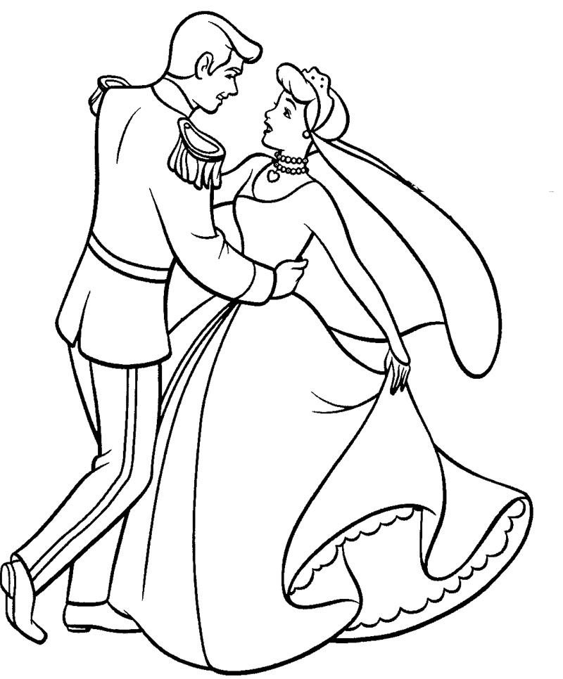 Coloring page: Cinderella (Animation Movies) #129609 - Free Printable Coloring Pages