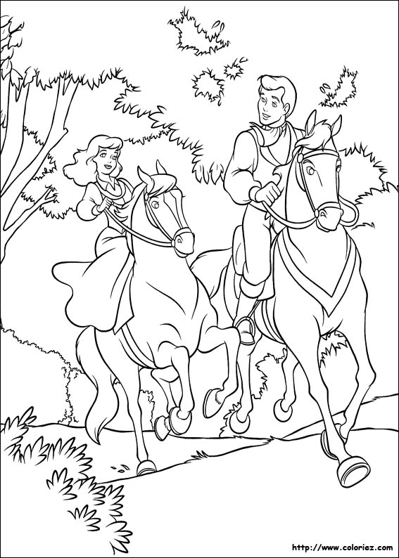 Coloring page: Cinderella (Animation Movies) #129611 - Free Printable Coloring Pages